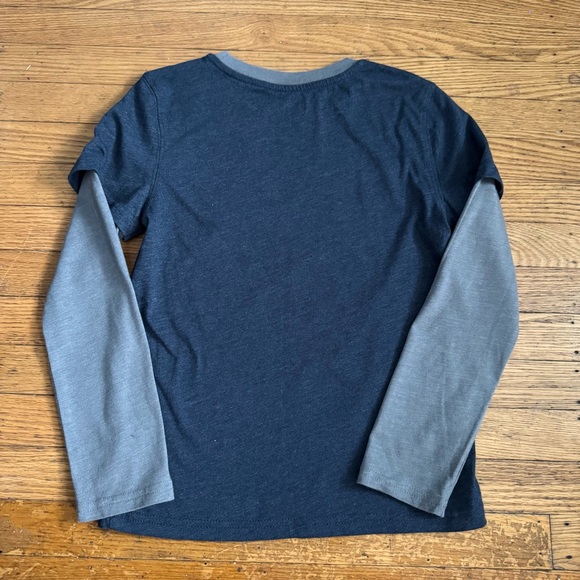 Disney Store Mickey Mouse Navy and Gray Long Sleeve Tee - Picture 5 of 6